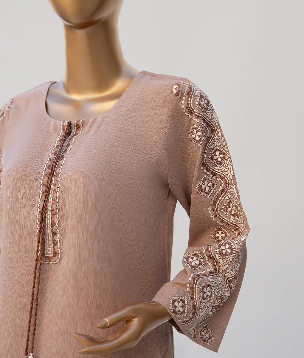 Co-Ord Dark Brown Mirror Motif Set by Winara