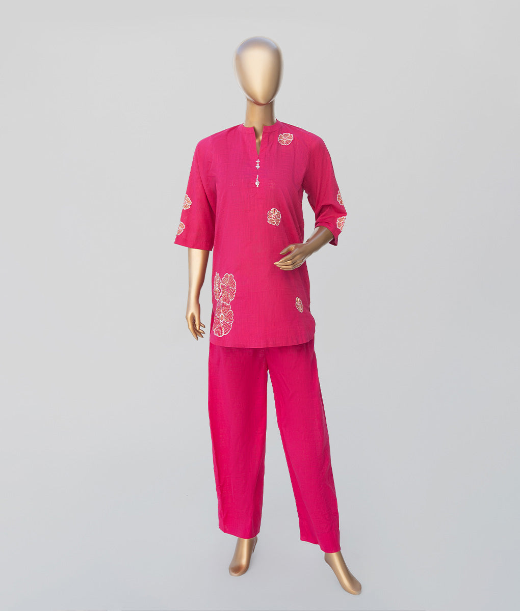 Embroidered Cotton Fabric Suit by Winara