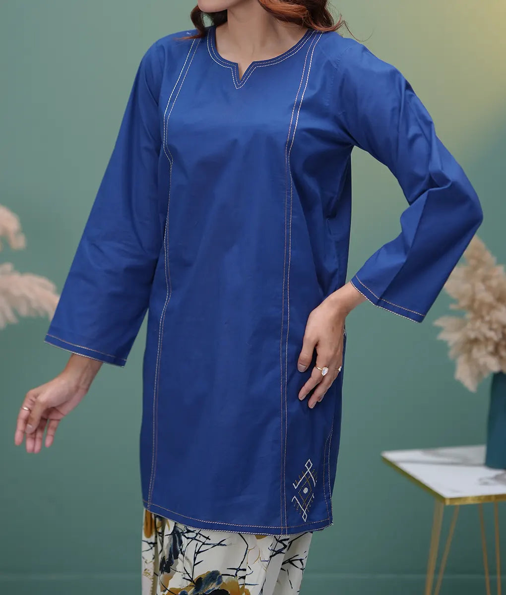 Blue Co-ord with Abstract Print By Winara