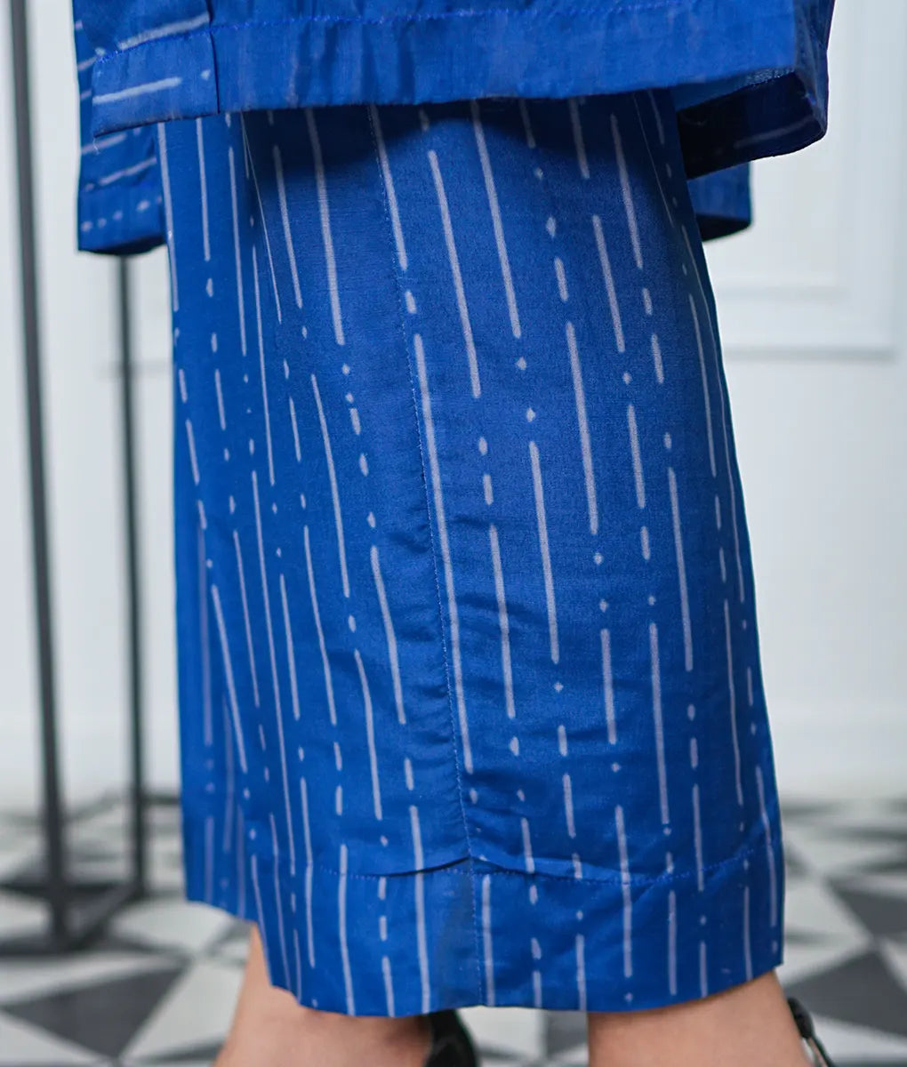 Blue Ombre Ensemble with Ruffle Detail By Winara