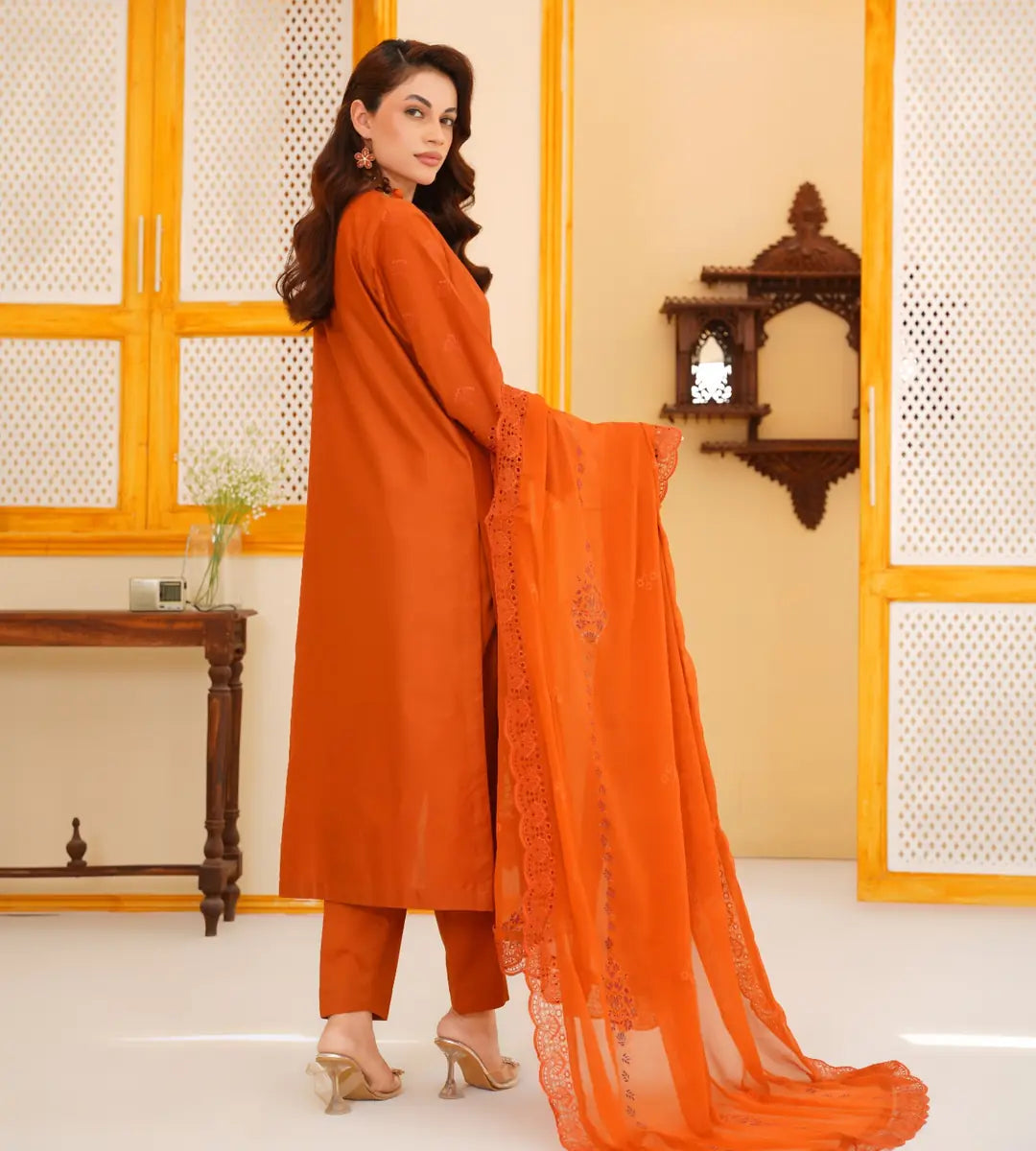 Embroidered Lace Detailed Lawn Cotton Suit by Winara