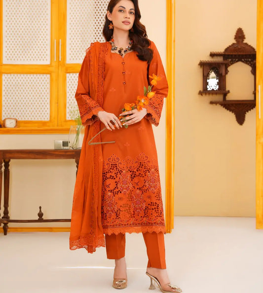 Embroidered Lace Detailed Lawn Cotton Suit by Winara