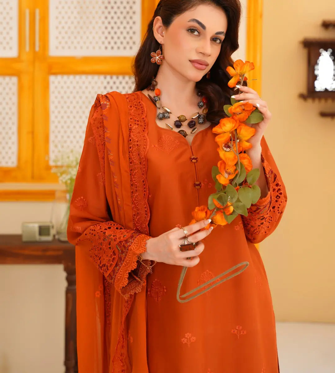 Embroidered Lace Detailed Lawn Cotton Suit by Winara