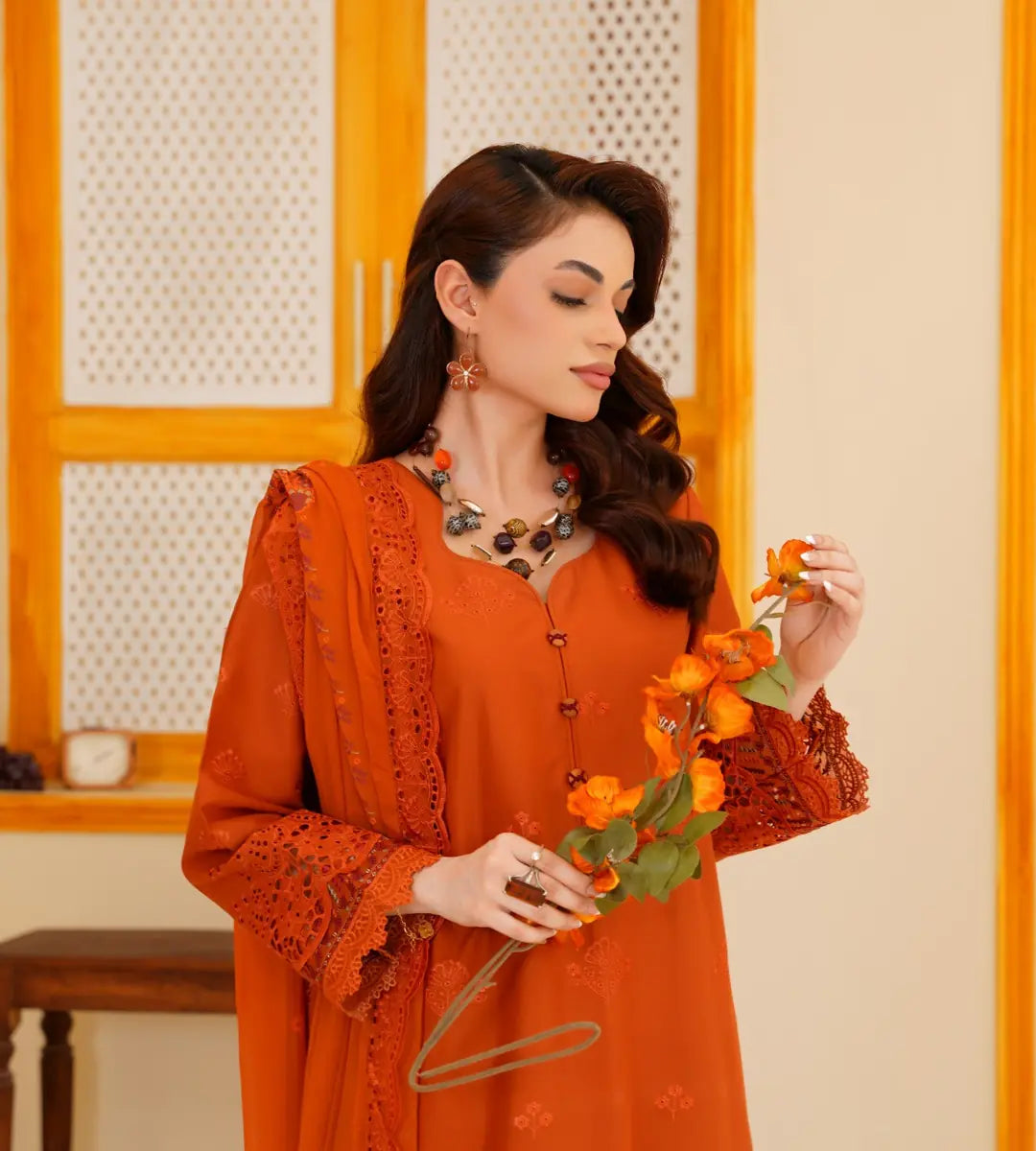 Embroidered Lace Detailed Lawn Cotton Suit by Winara