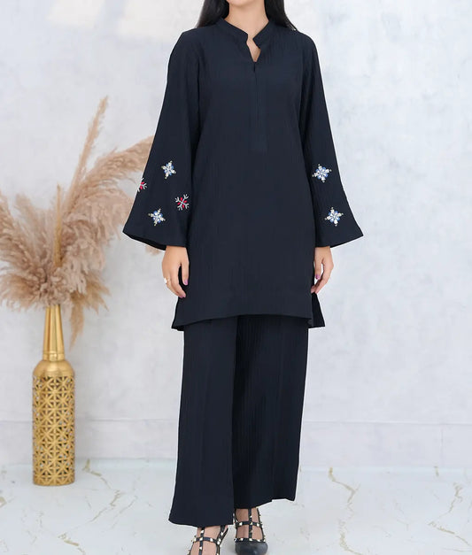 Hand-Embellished Black Co-Ord Set by Winara