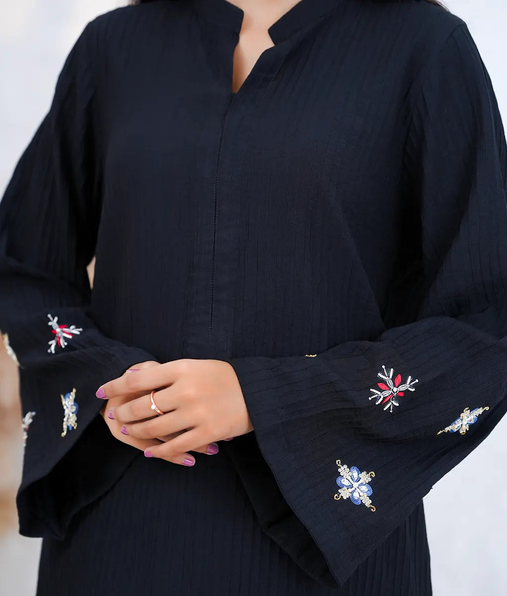 Hand-Embellished Black Co-Ord Set by Winara