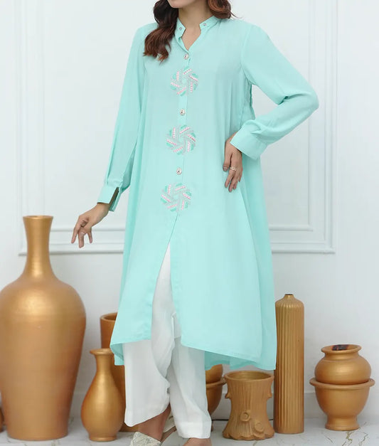 Mint Luxe Embroidered Co-ord By Winara