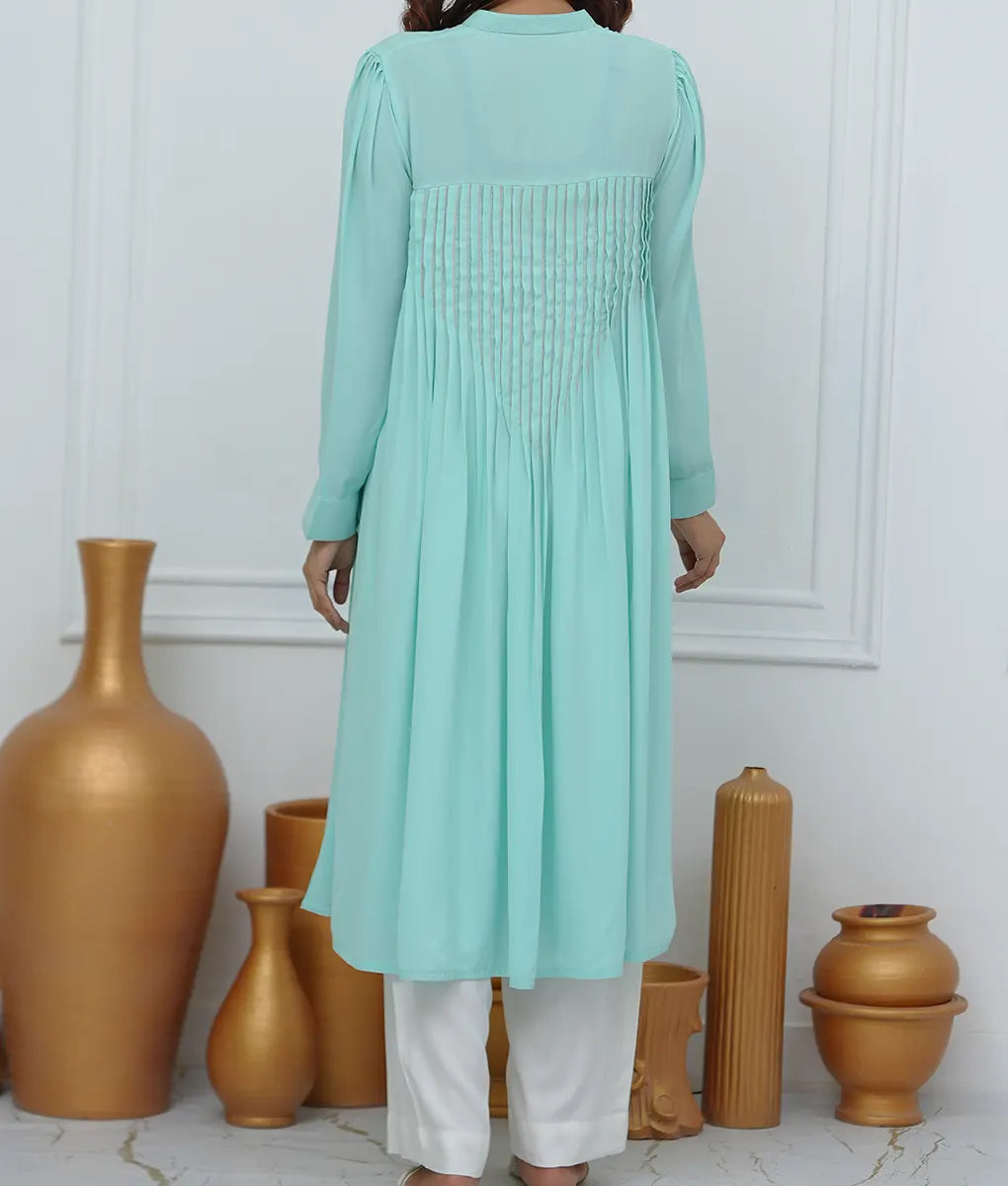 Mint Luxe Embroidered Co-ord By Winara
