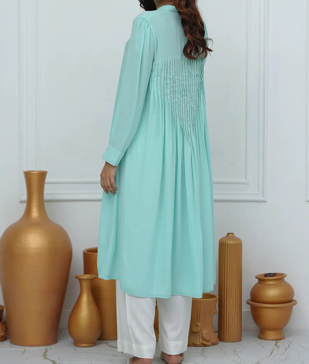 Mint Luxe Embroidered Co-ord By Winara