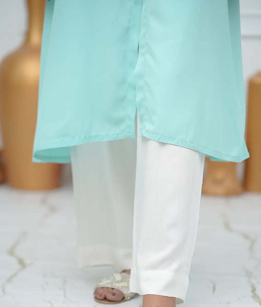 Mint Luxe Embroidered Co-ord By Winara