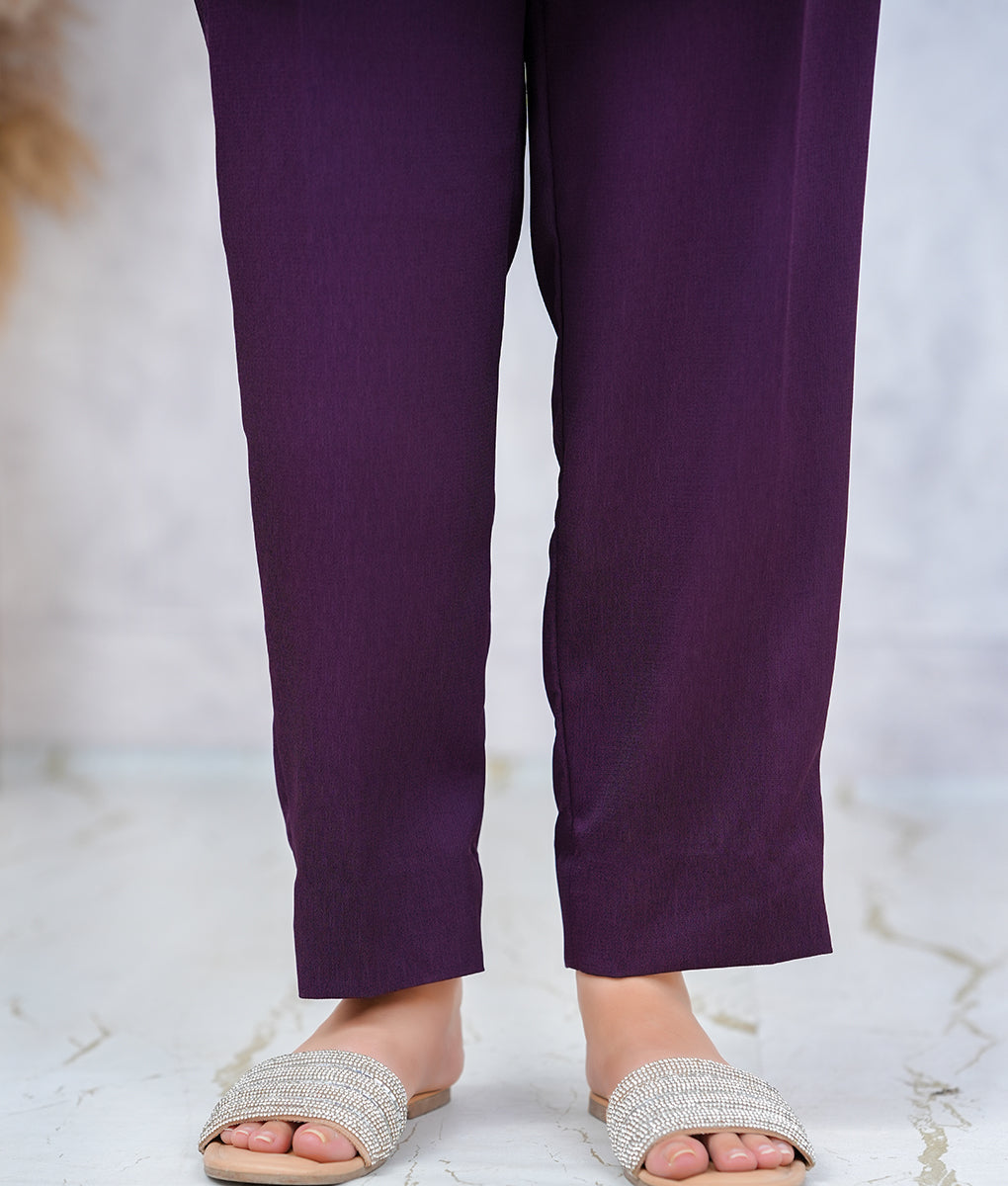 Stitched Embroidered & Embellished Co-Ord Set in Textured Double Georgette by Winara