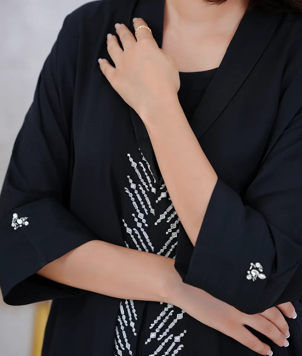 Embroidered Textured Georgette Suit by Winara