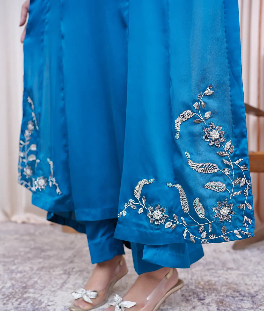 Blue Embroidered Ensemble by Winara