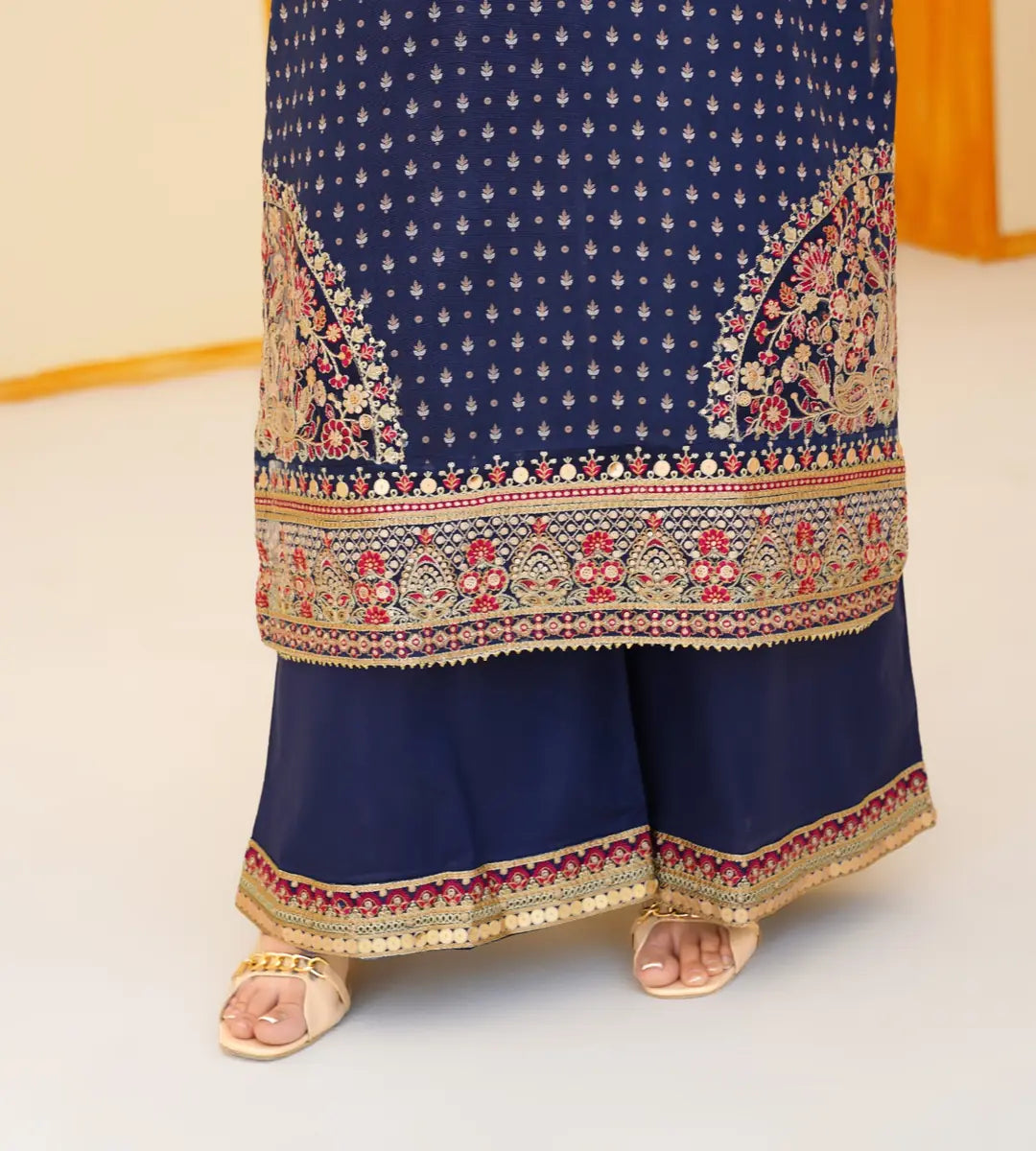 Stitched Embroidered Lawn Suit by Winara
