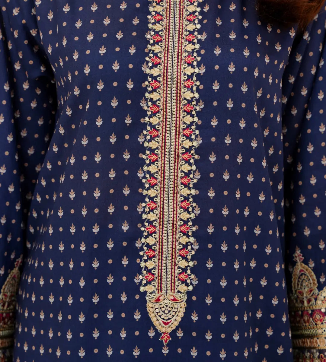 Stitched Embroidered Lawn Suit by Winara