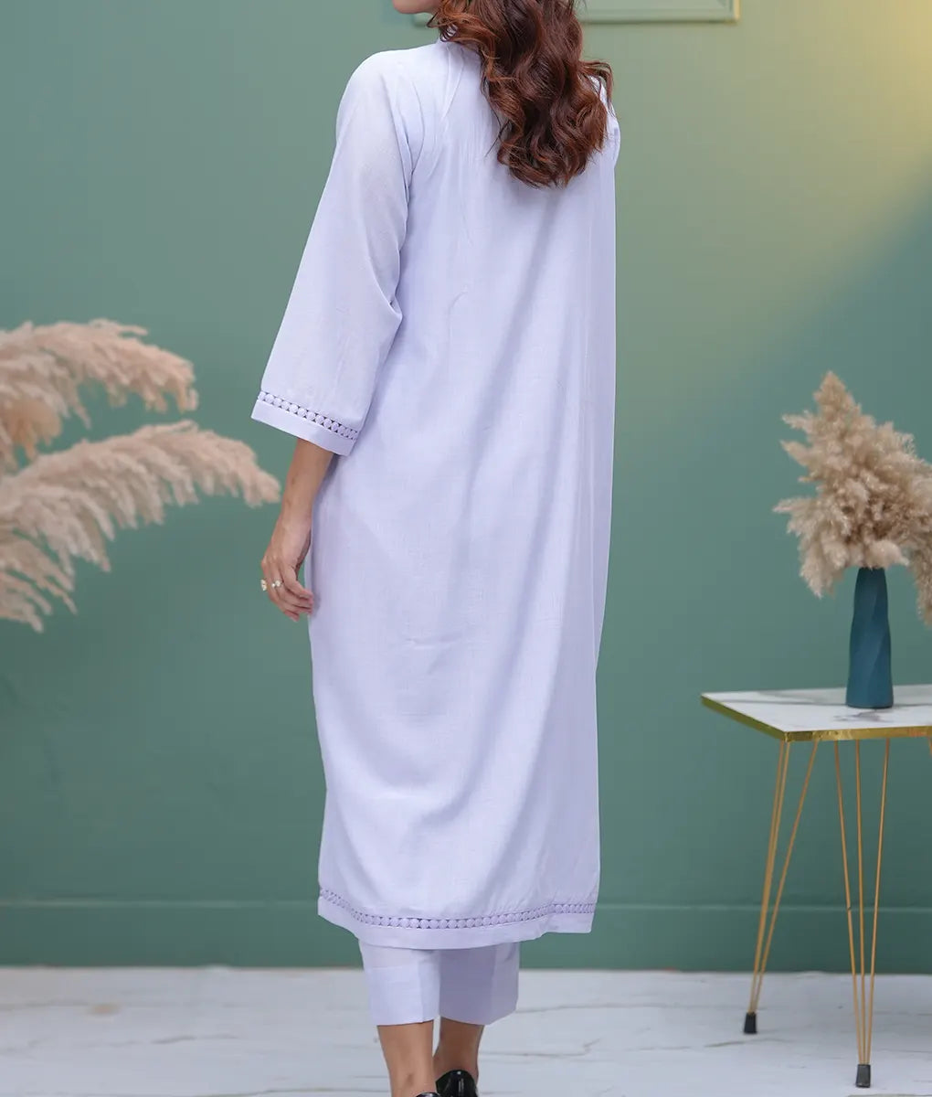 Tulip Motif Embroidered Co-ord Set By Winara