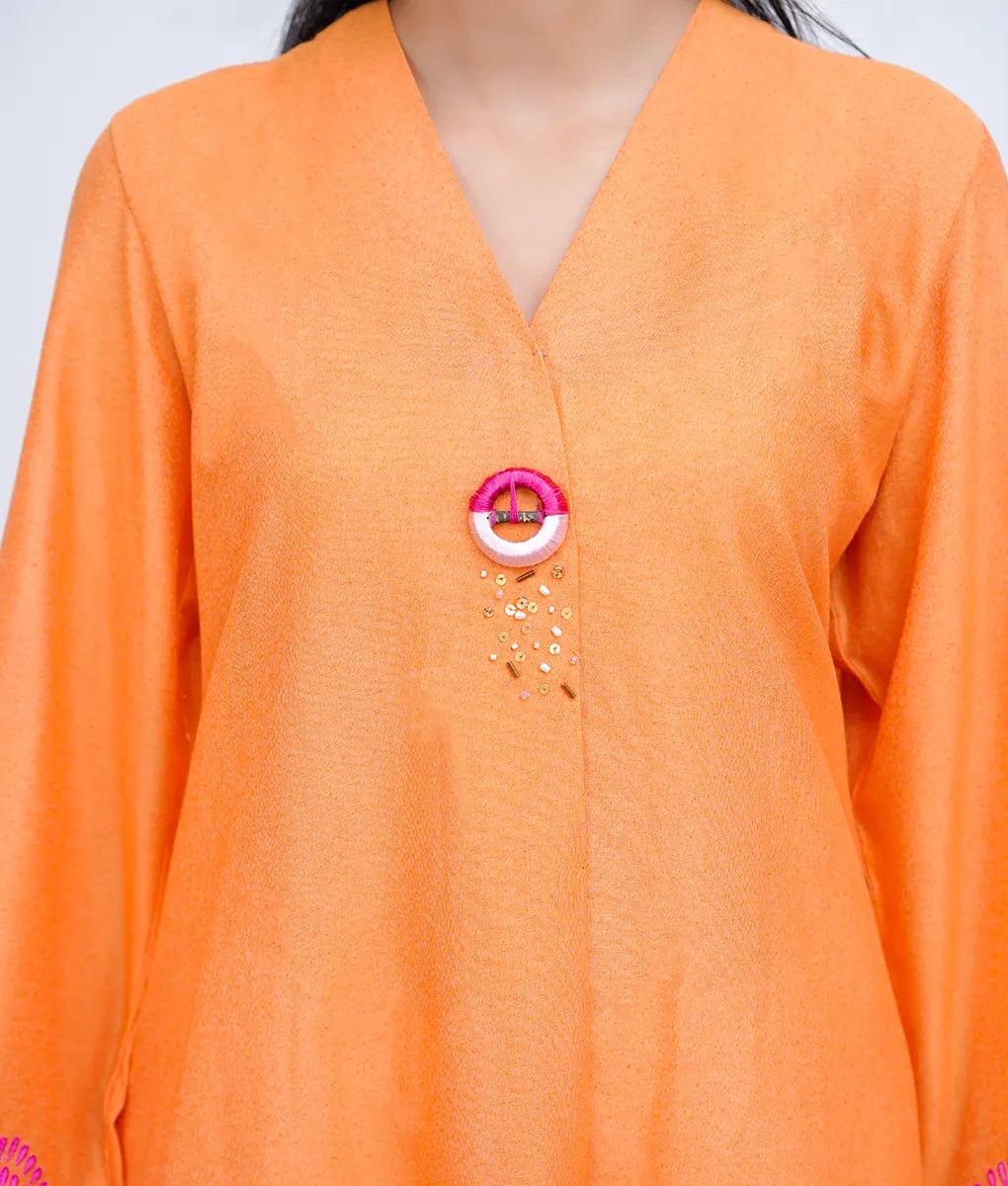 Warm Sunrise Embroidered Ensemble by Winara