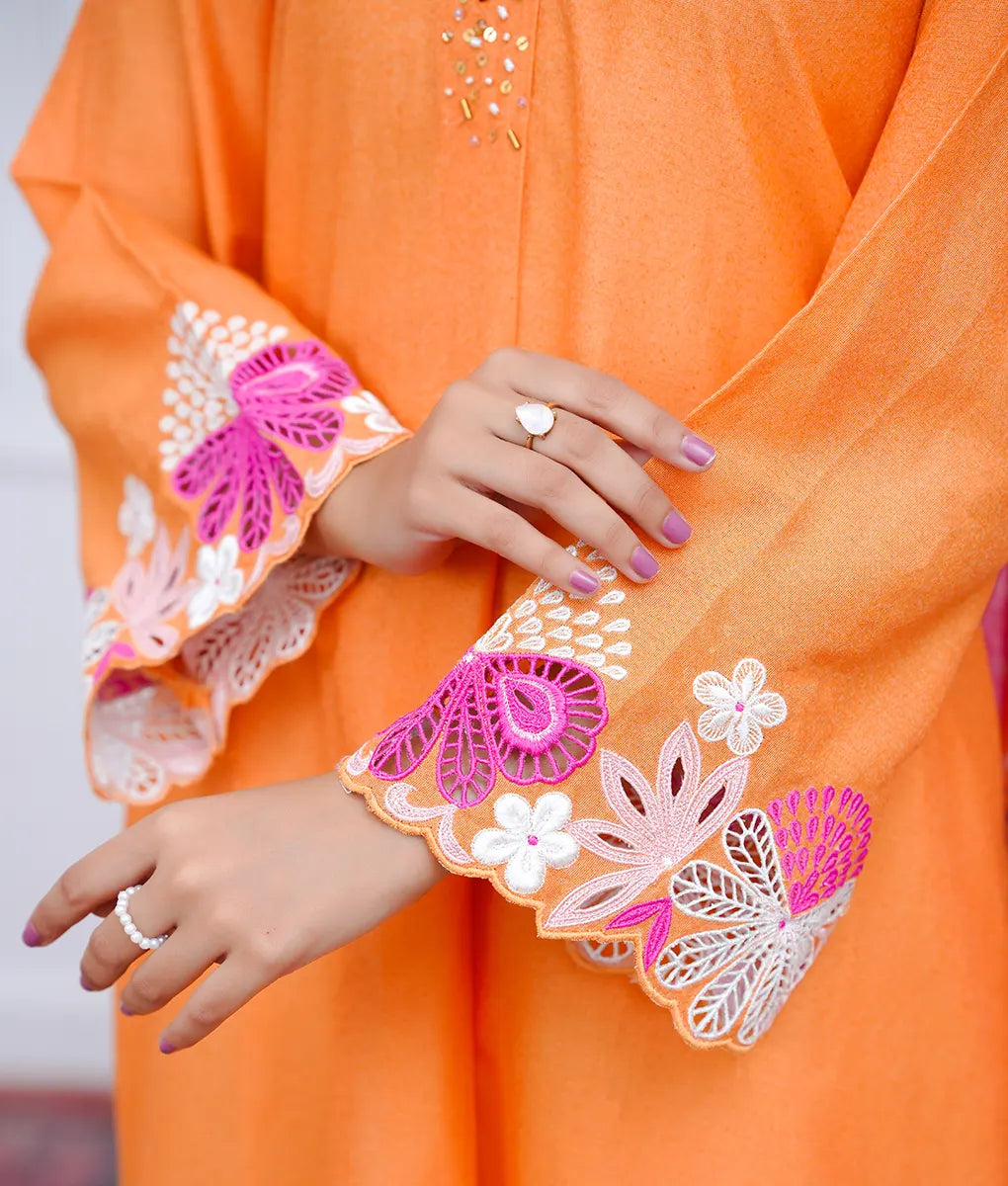 Warm Sunrise Embroidered Ensemble by Winara